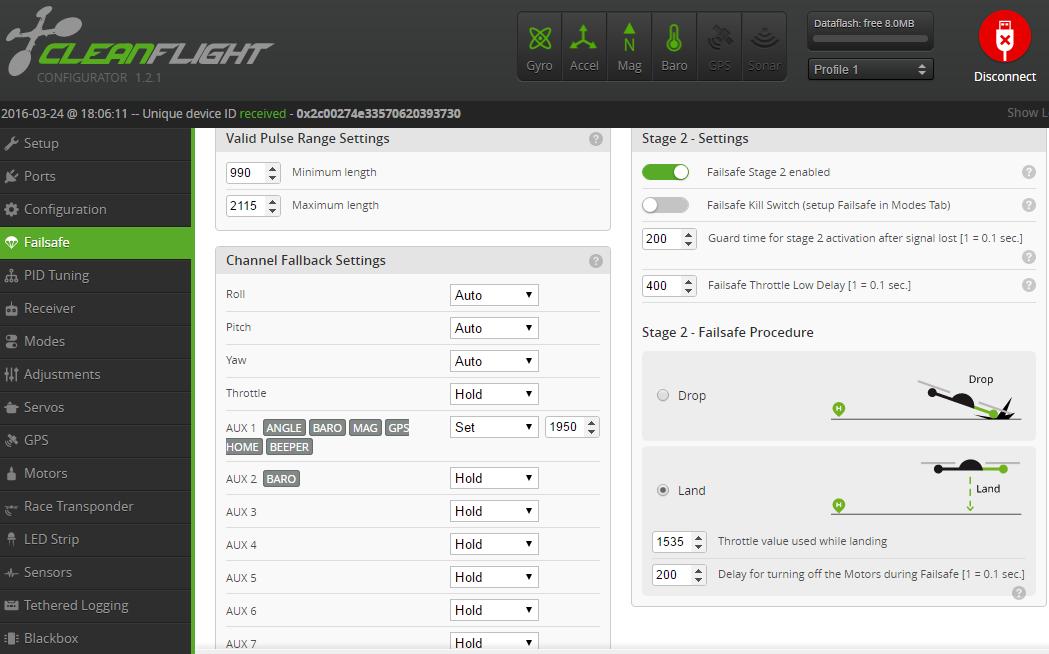 cleanflight firmware upgrade f3